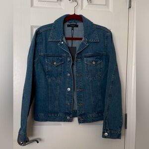 Hudson Denim Jacket . New . Ladies L/XL , trucker jacket.
